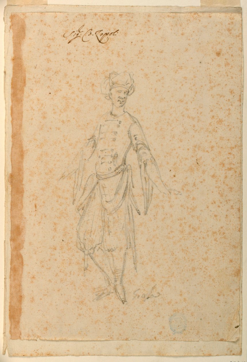 Projekt pro baletní kostým orientálního šaška od Unknown artist