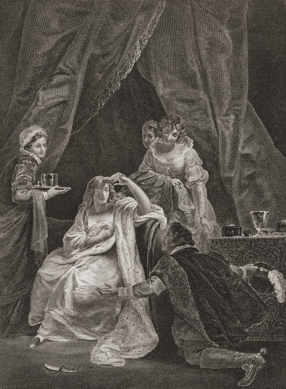 Královna Alžběta I. a hrabě ze Sussexu. (tisk) od Unknown artist