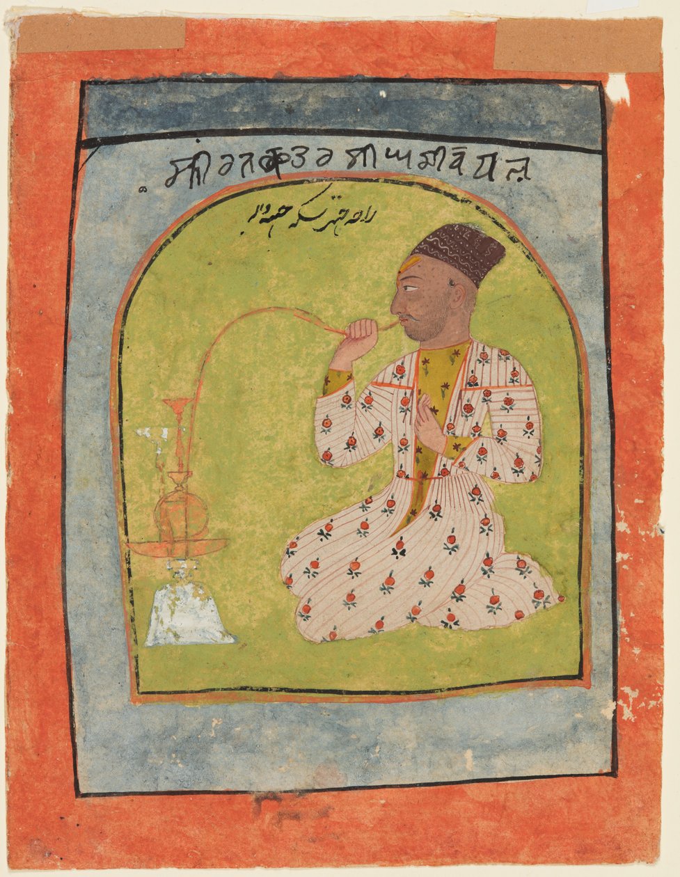 Raja Chattar Singh kouří od Unknown artist