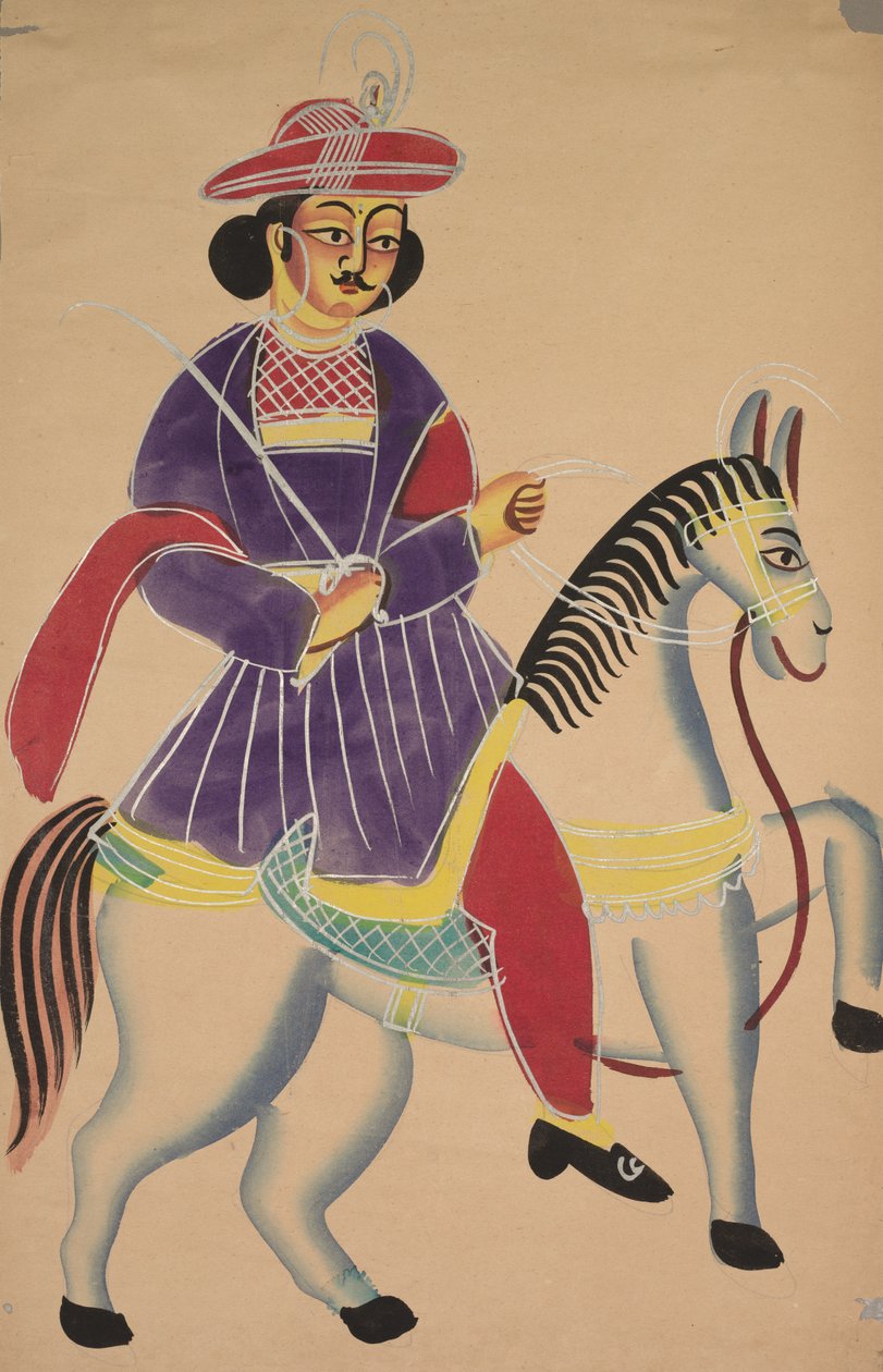 Raja Jízda na koni od Unknown artist