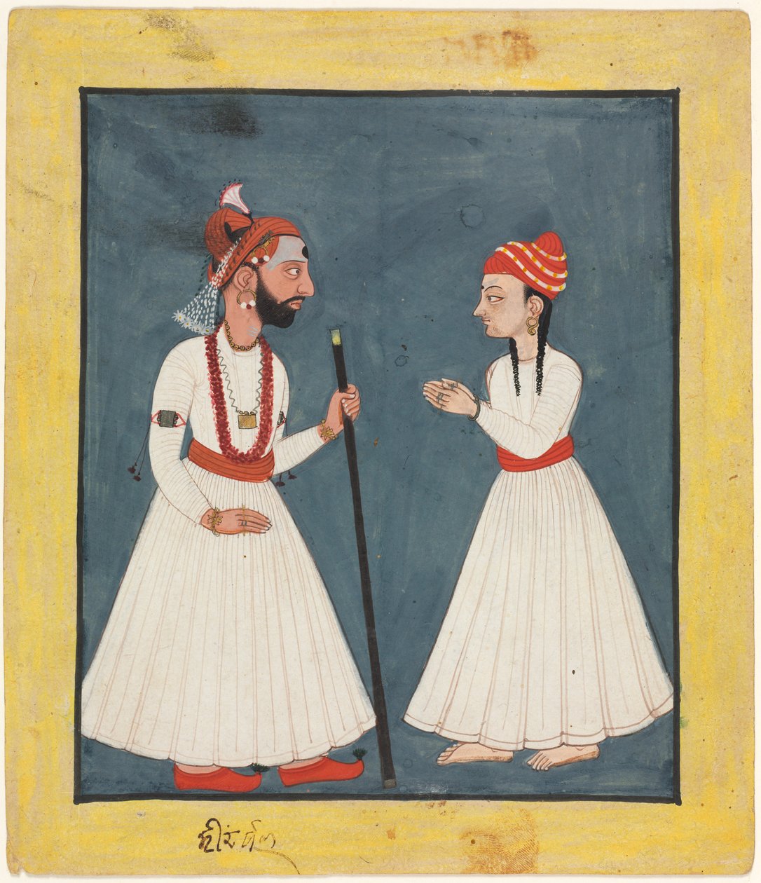 Raja Shamsher Sen s mládím od Unknown artist