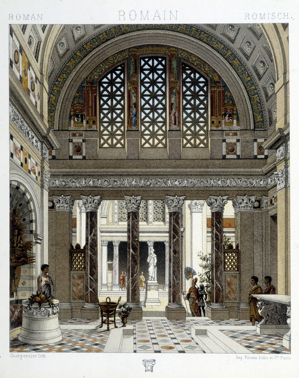 Římské stanoviště ve starověku - v „“Historickém kostýmu““ od Racineta od Unknown artist