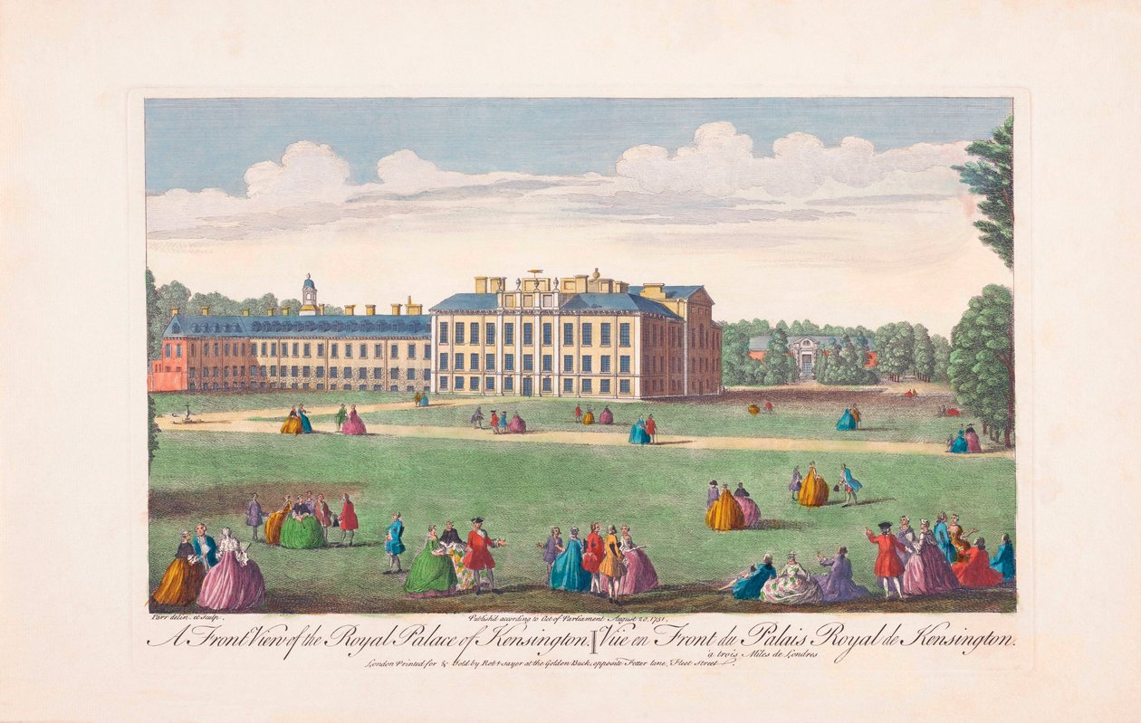 Královský palác v Kensingtonu v 18. století od Unknown artist