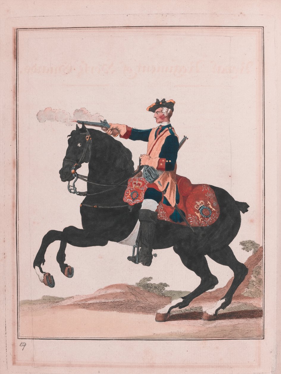 „Královský pluk koňské gardy“ (rytina) od Unknown artist