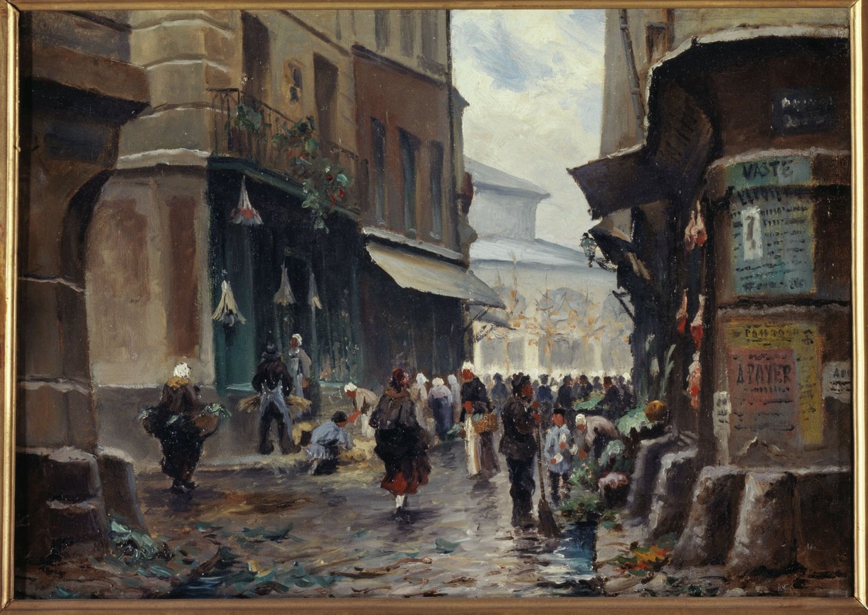 Rue Pirouette, kolem roku 1880, dnešní 1. obvod, mezi lety 1875 a 1885 (malba) od Unknown artist