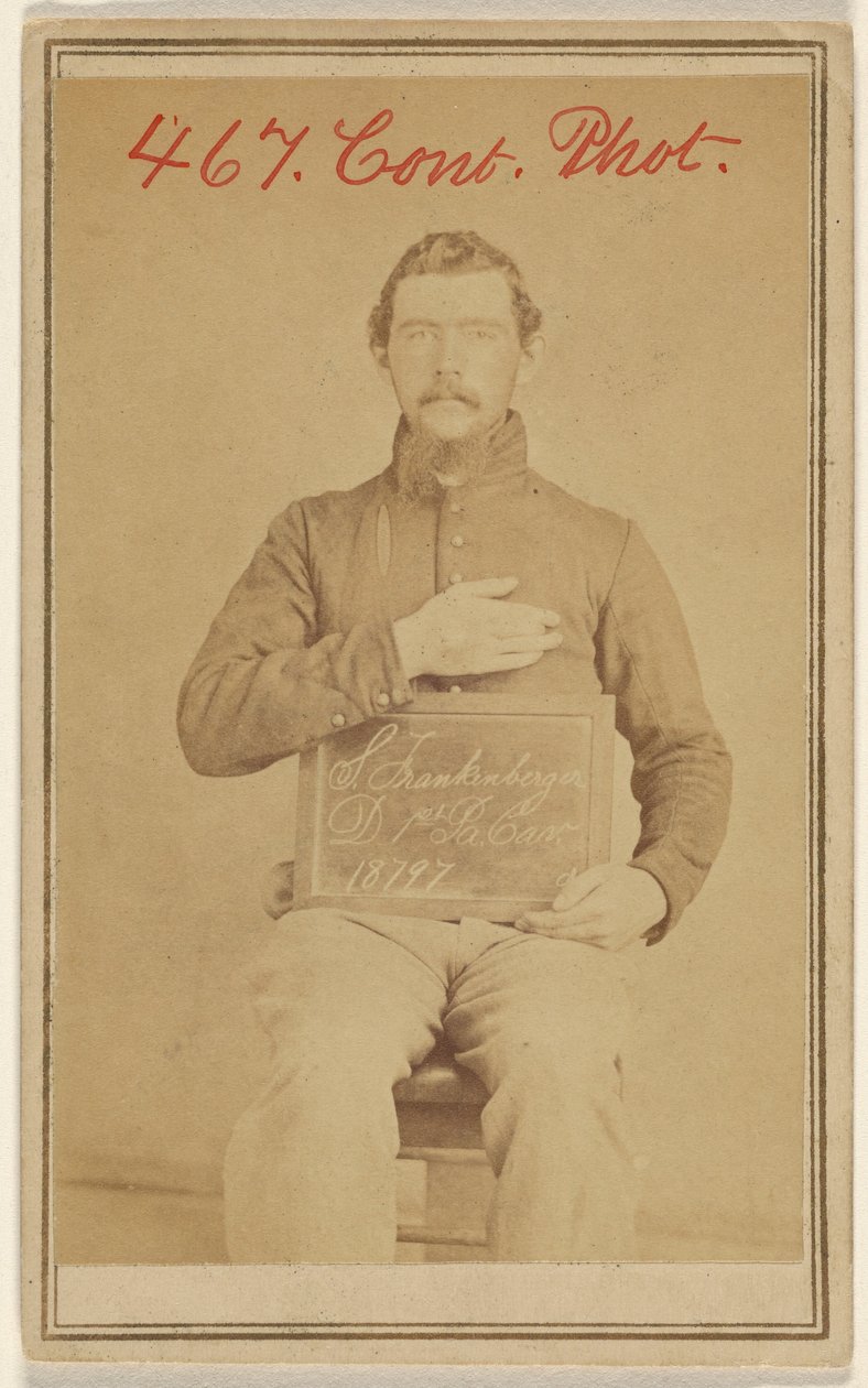 [S. Frankenberger D. 1st Pa. Cav. 18797, oběť občanské války] od Unknown artist