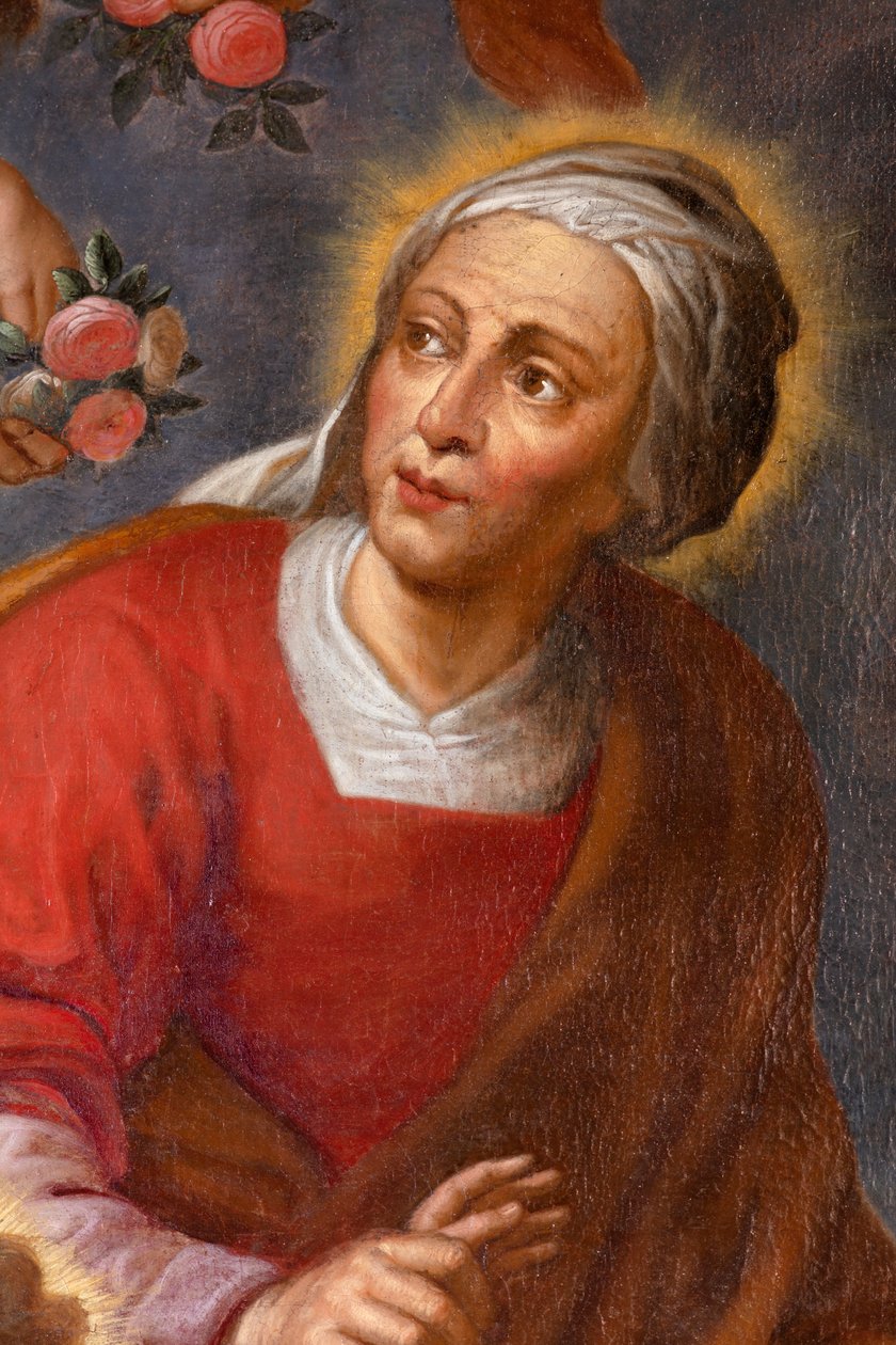 Svatá Anna, Panna Maria a Ježíš Dítě, oltářní plátno v severním bočním oltáři od Unknown artist