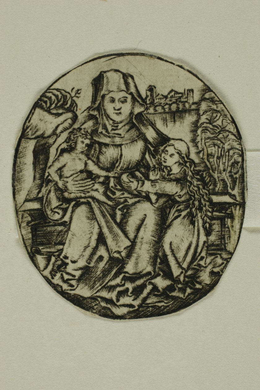 Svatá Anna, panna a dítě od Unknown artist