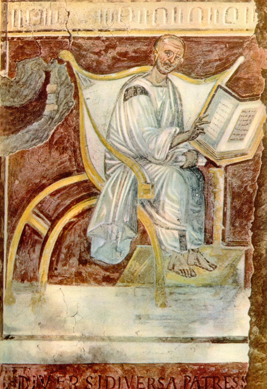 Svatý Augustin z Hippo, Laterán, Řím (freska) od Unknown artist