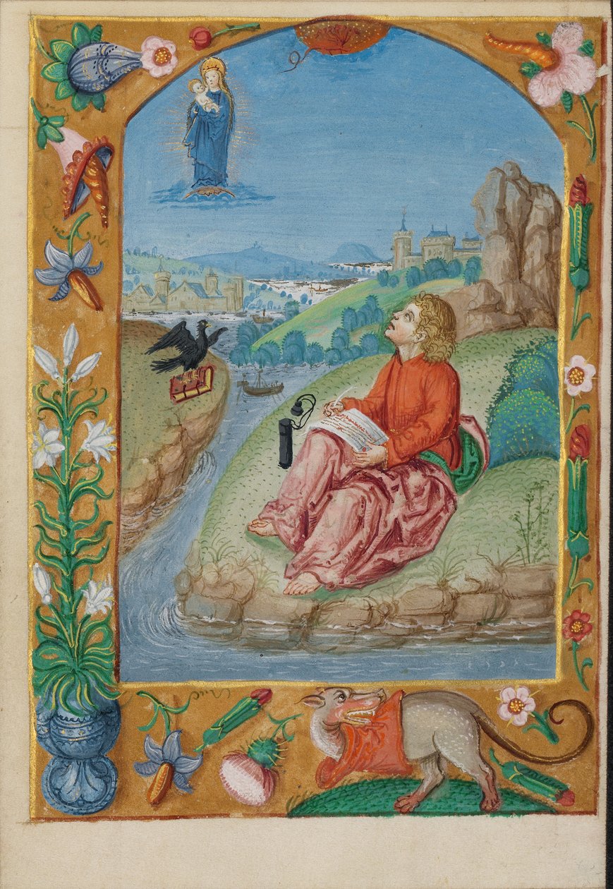 Svatý Jan na Patmosu od Unknown artist