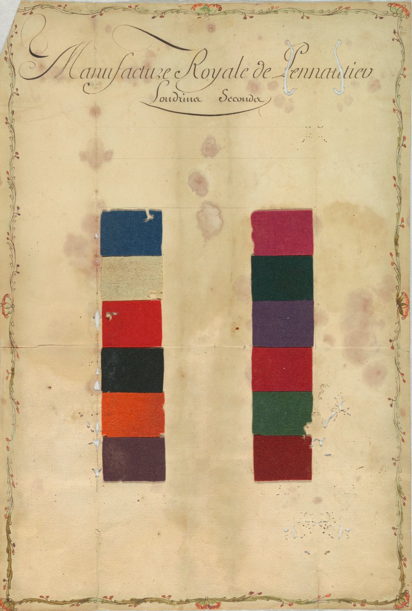Vzorový list od Unknown artist