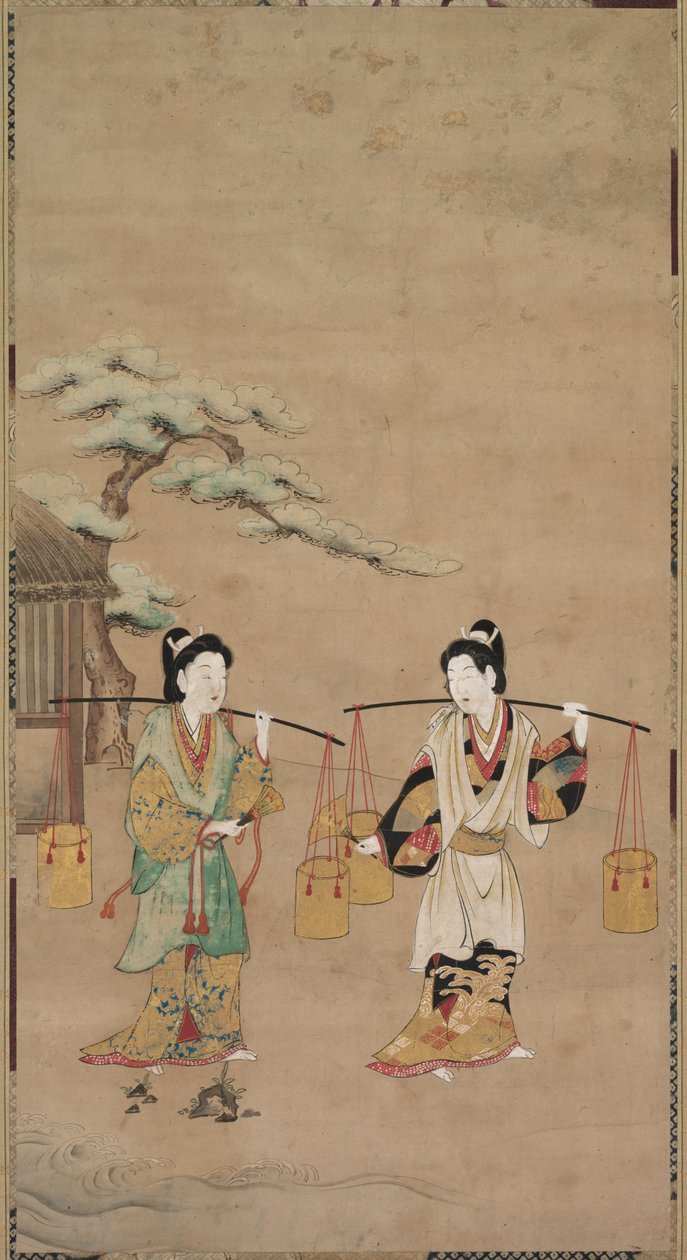 Scéna z Noh Play od Unknown artist