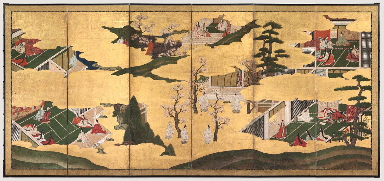 Scény z příběhu Genji od Unknown artist
