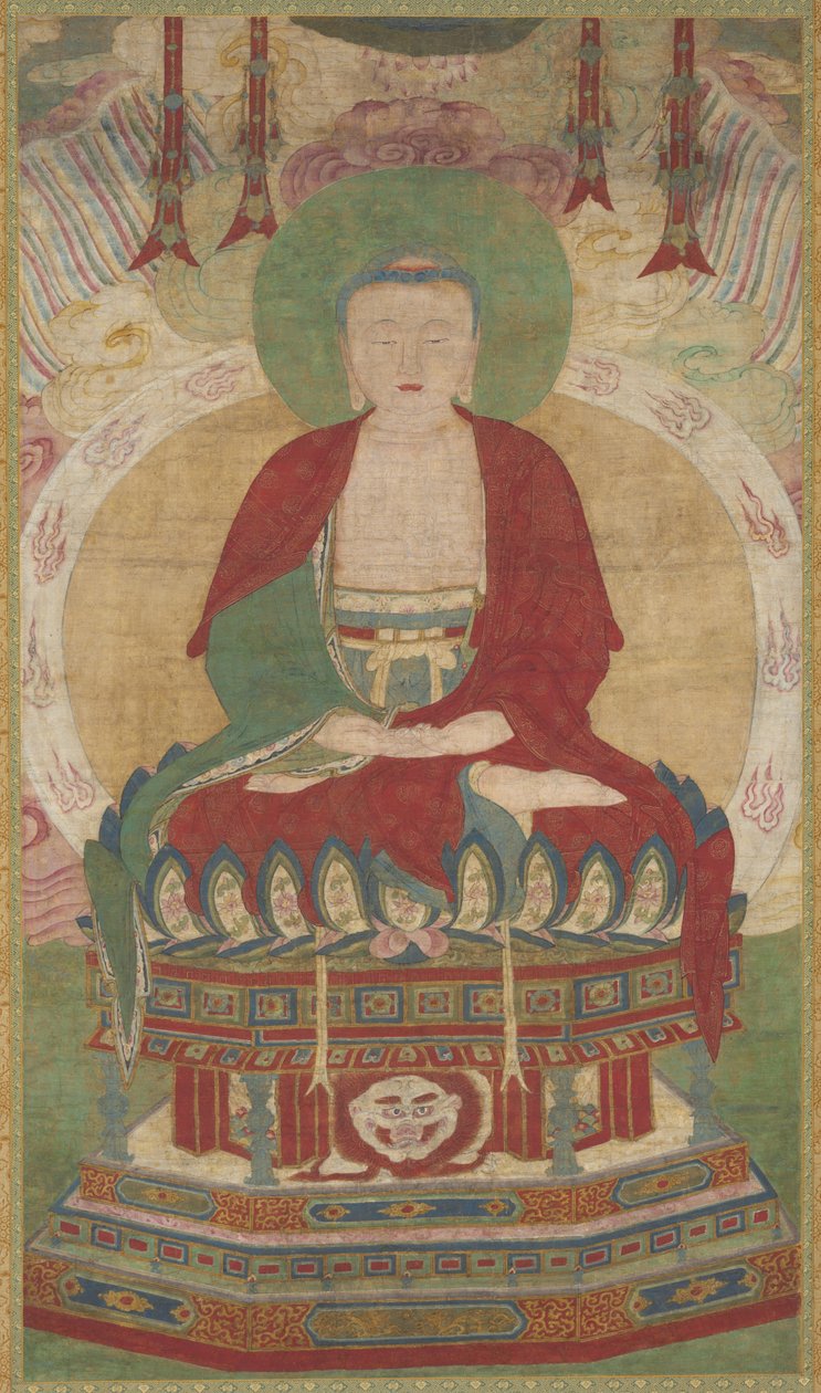 Sedící Amitābha od Unknown artist