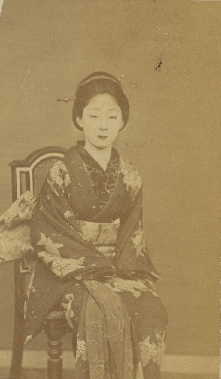 [Sedící Japonka] od Unknown artist