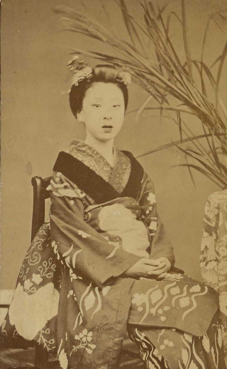 [Sedící Japonka] od Unknown artist