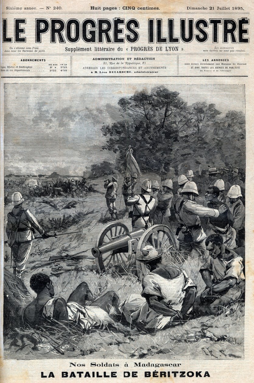 Druhá francouzsko-malagasská válka (1895) Beritzoka 30. června od Unknown artist