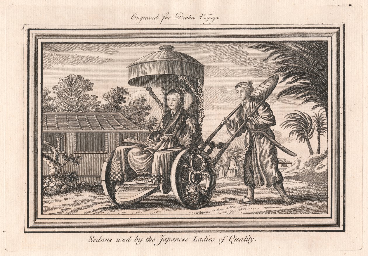 Sedany používané japonskými Ladies of Quality od Unknown artist