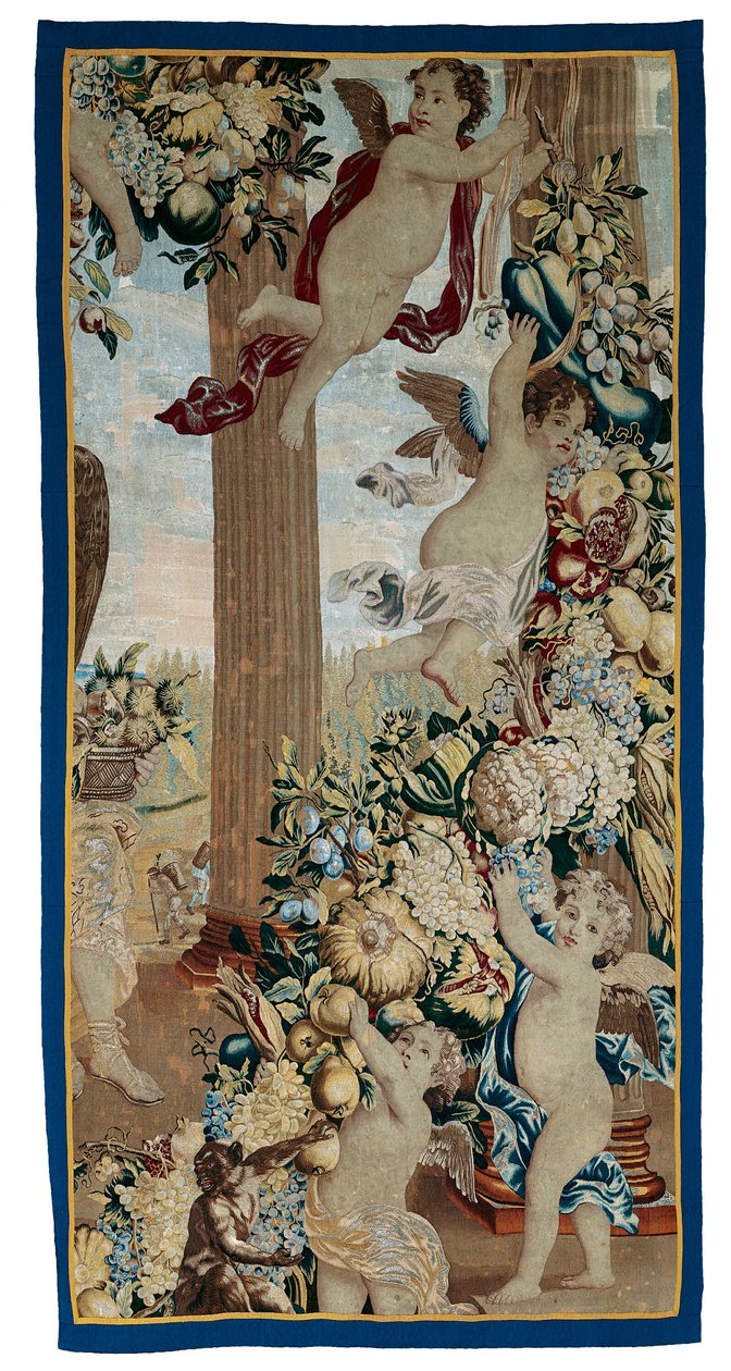Září a říjen z Dvanácti měsíců v roce (fragment) od Unknown artist