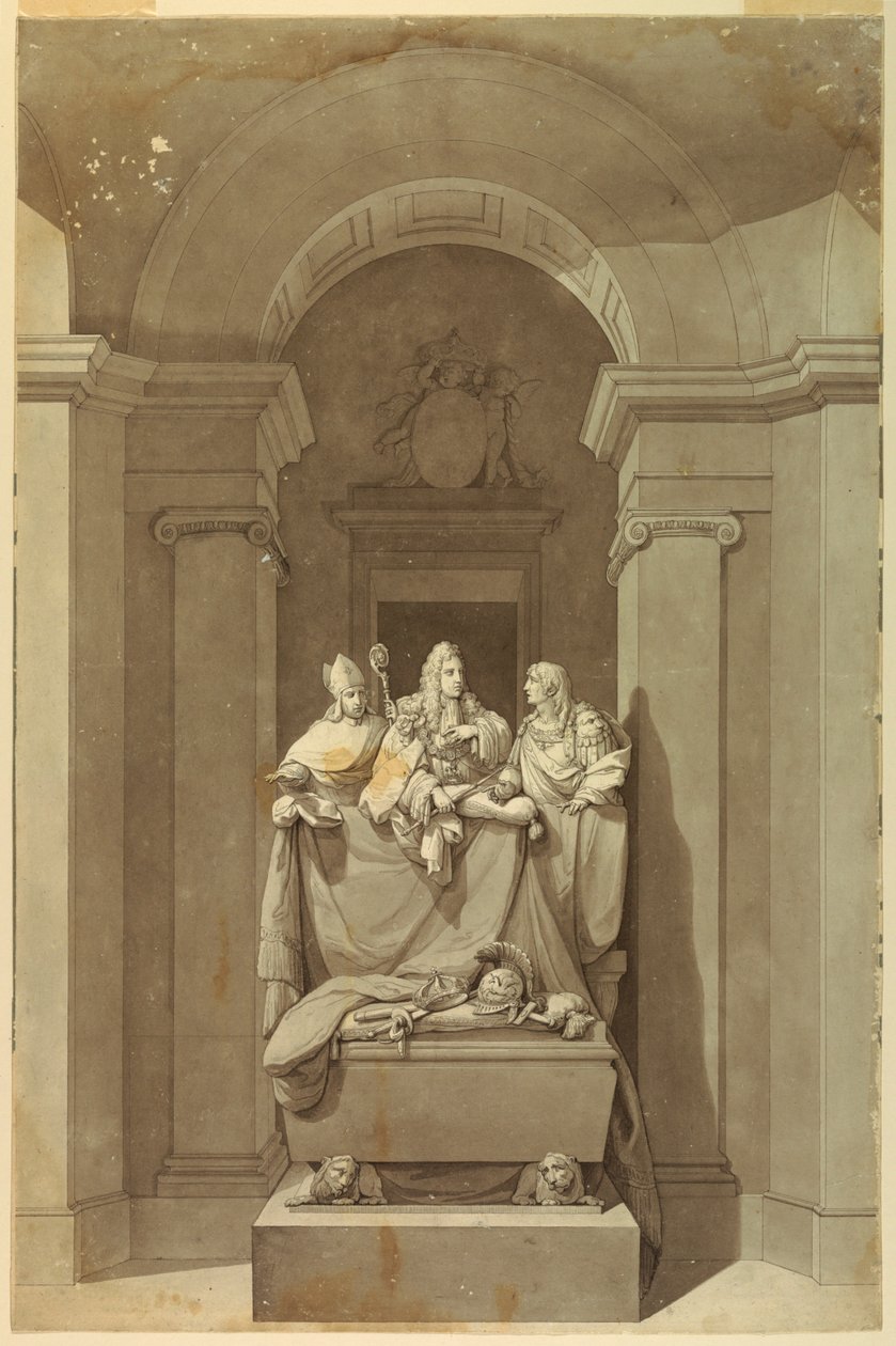 Sepulkrální památník tří posledních Stuartovců od Unknown artist