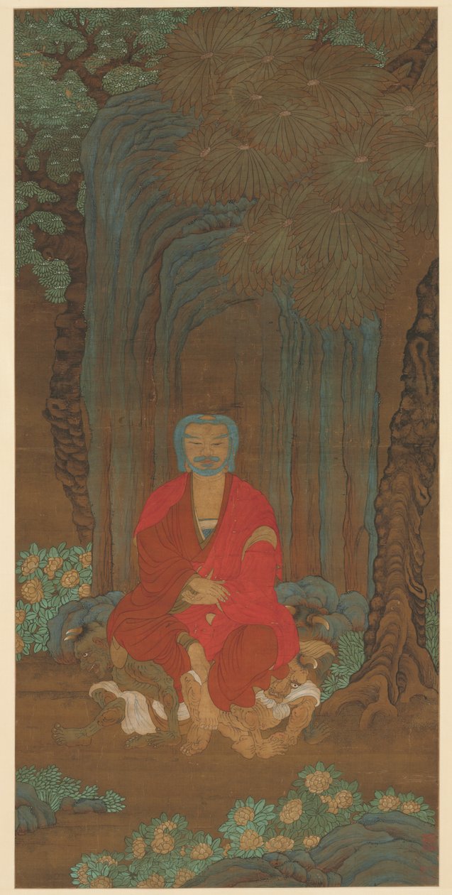 Šákjamuni pod stromem Bodhi od Unknown artist