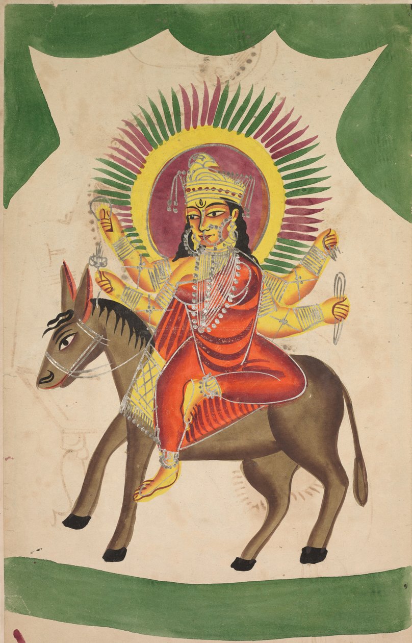 Sheetaladevi: Bohyně neštovic (recto) od Unknown artist