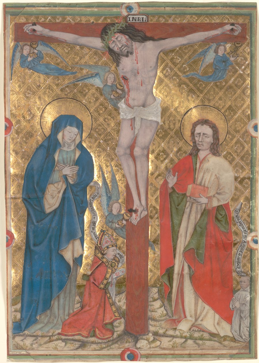 Jeden list z misálu: Ukřižování od Unknown artist