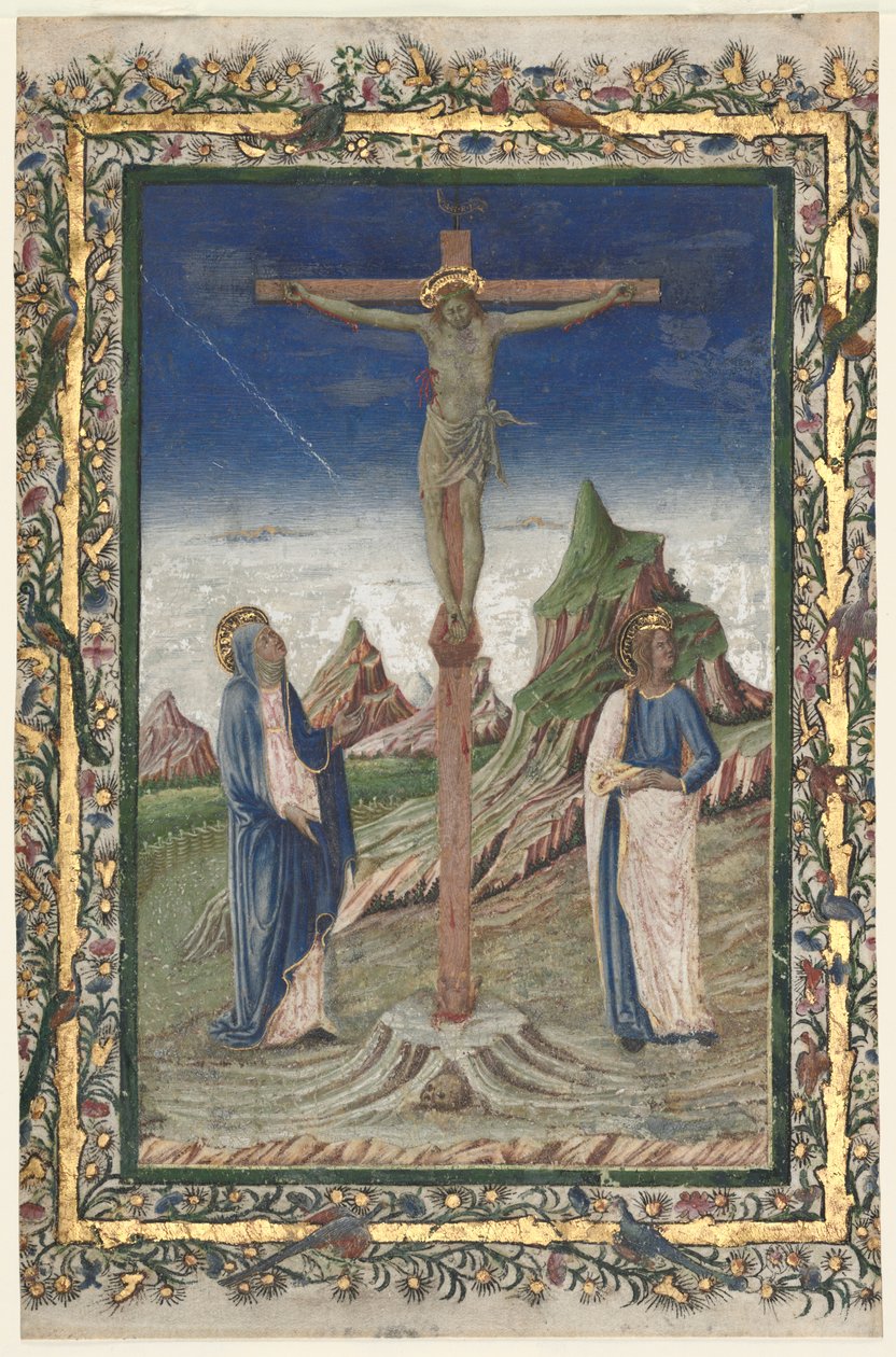 Jeden list z misálu: Ukřižování od Unknown artist