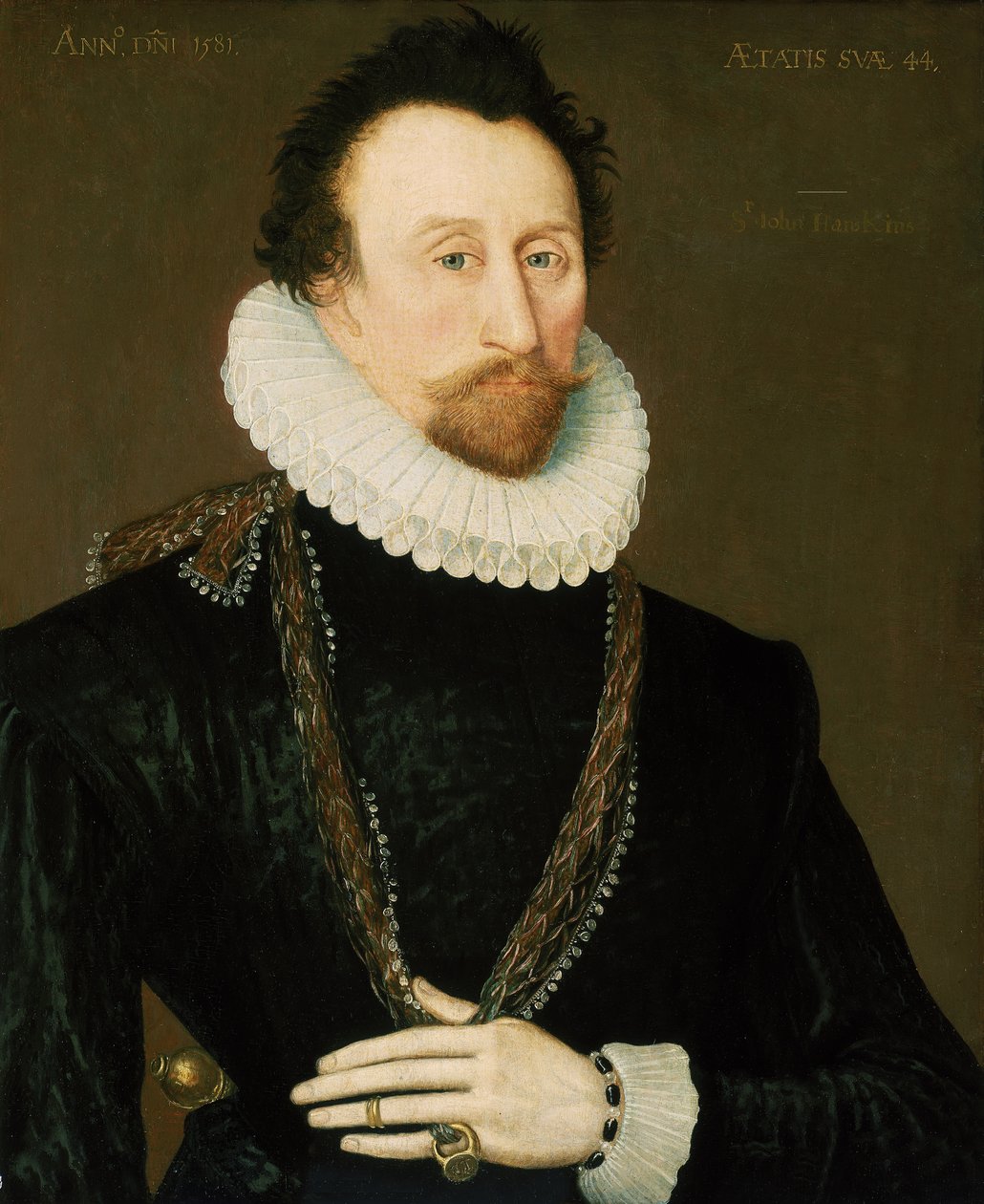Sir John Hawkins (1532-1595) od Unknown artist