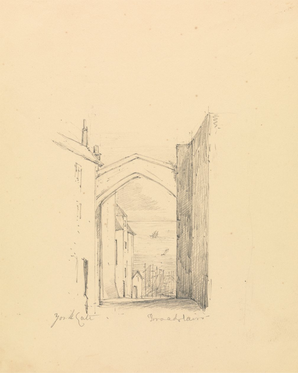 Náčrt York Gate od Unknown artist