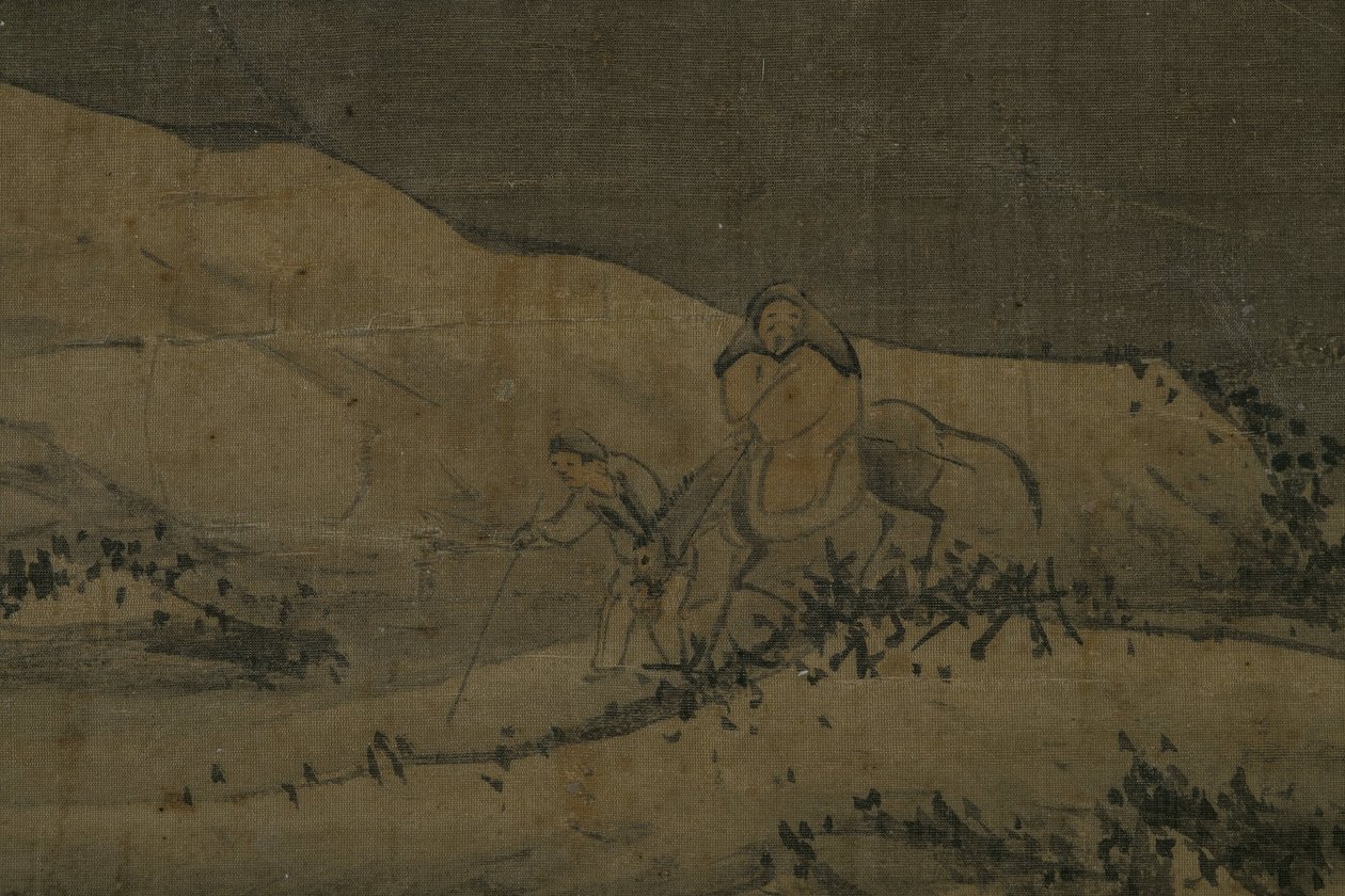 Zasněžená krajina, mezi lety 1368 a 1644 (tuš, hedvábí) od Unknown artist