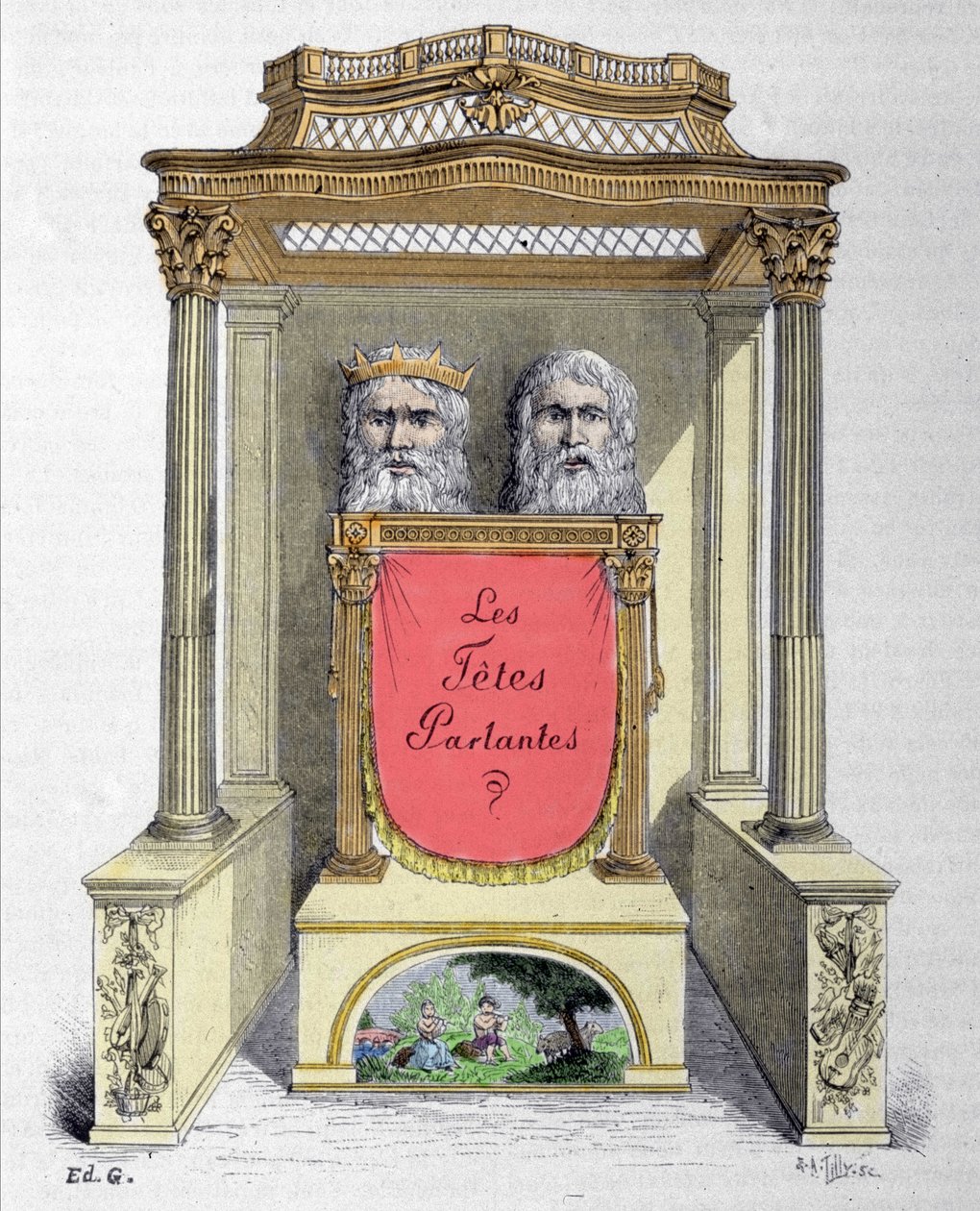 Mluvící hlavy, automat Abbe Micala od Unknown artist