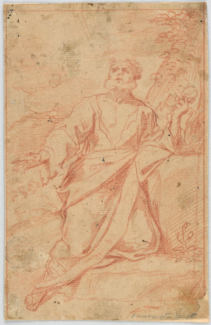 Sv. (Jeroným?) v extázi od Unknown artist