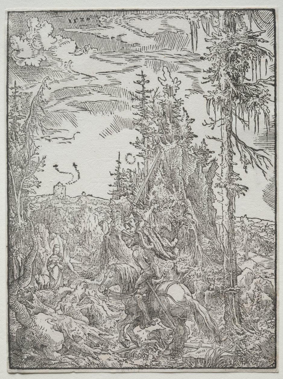 Svatý Jiří a drak od Unknown artist