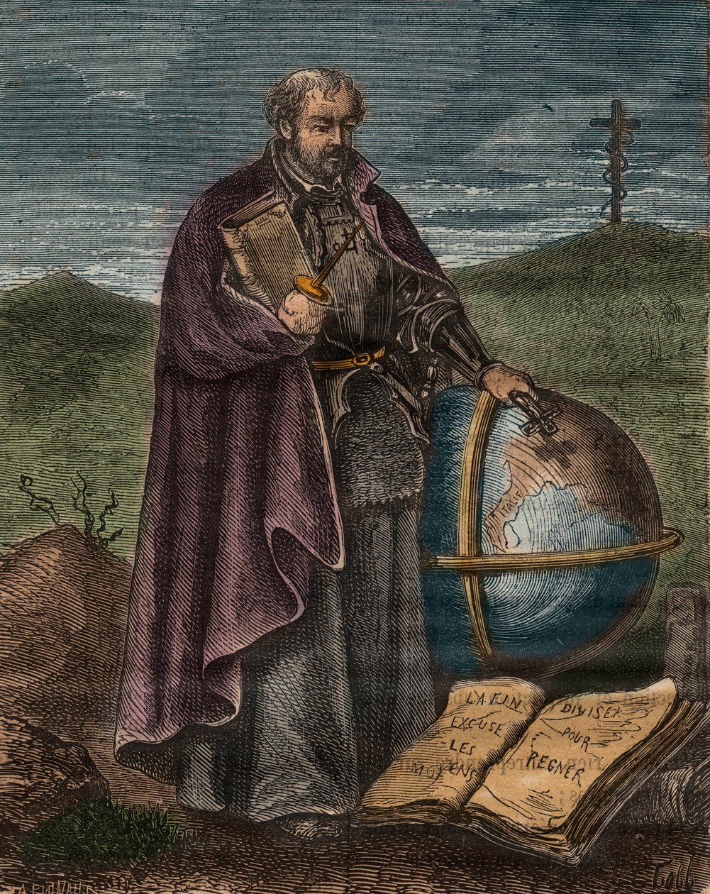 Svatý Ignác z Loyoly (1491-1556) (barevná rytina) - Portrét Ignáce z Loyoly (Sant Ignazio nebo Saint Ignatius od Unknown artist