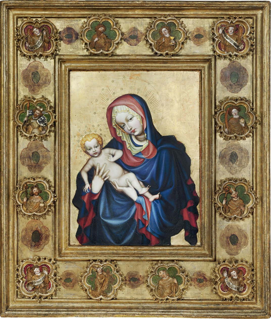 Svatovítská Madona (Panna svatého Víta Pražská) - Anonym. Tempera na panelu od Unknown artist