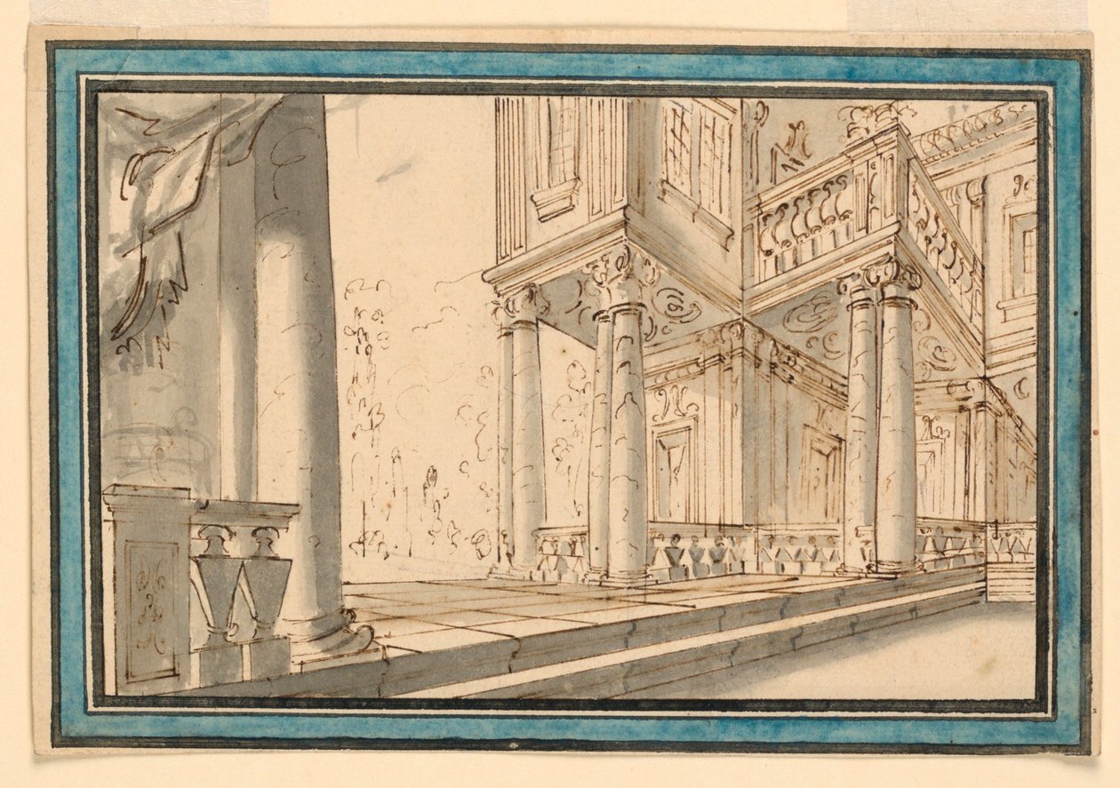 Scéna: Atrium vily od Unknown artist