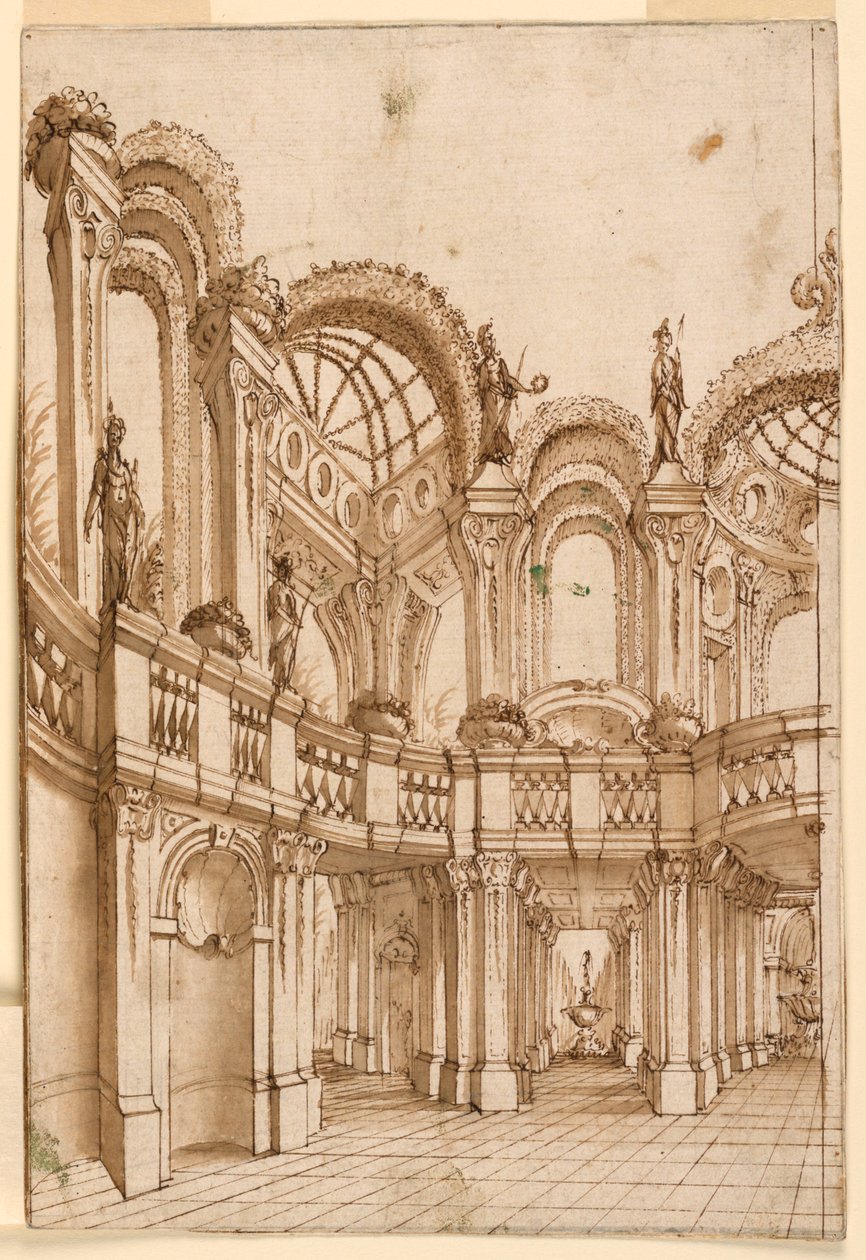 Scéna: Zahradní architektura od Unknown artist