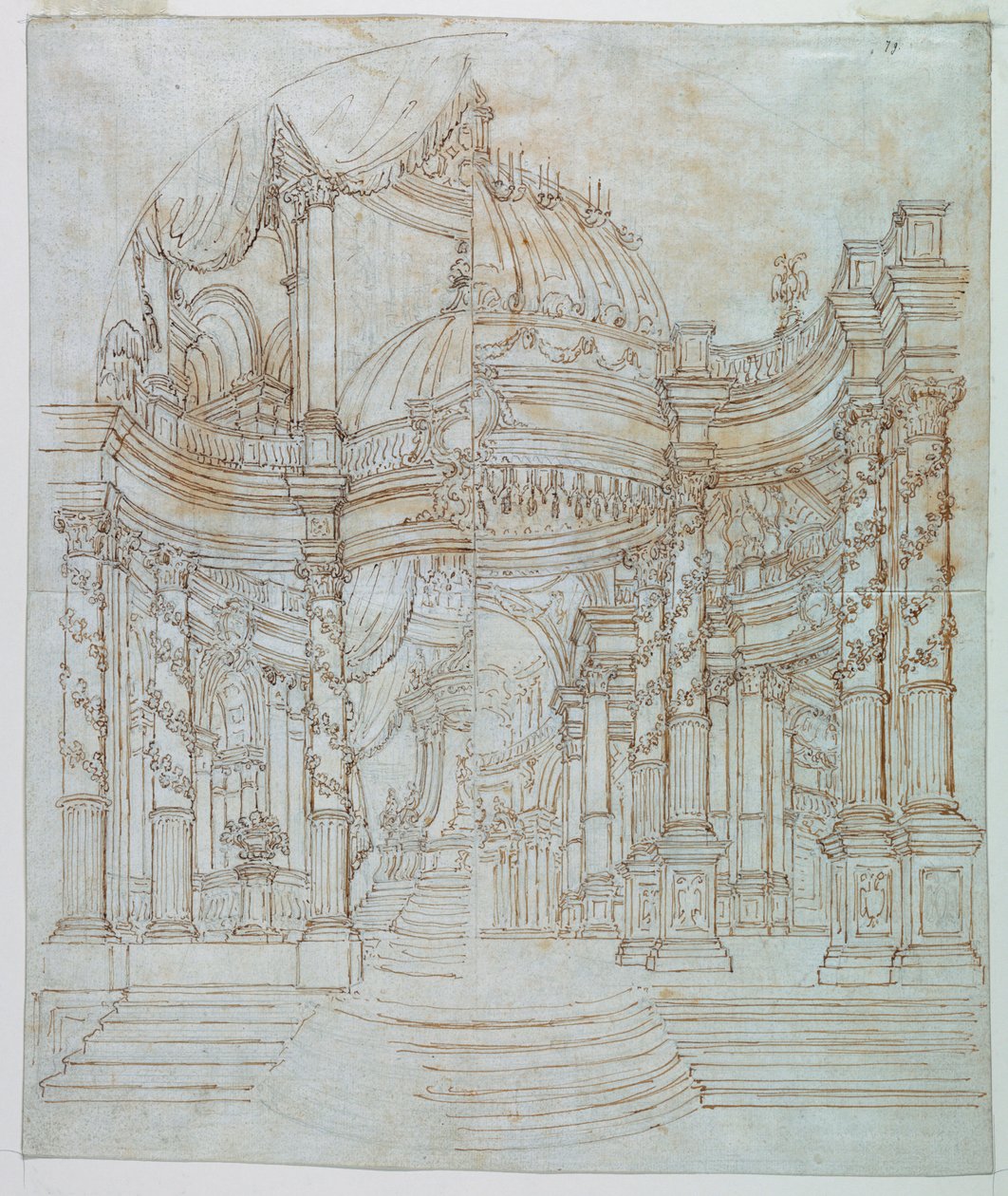 Scéna: Palácová architektura od Unknown artist