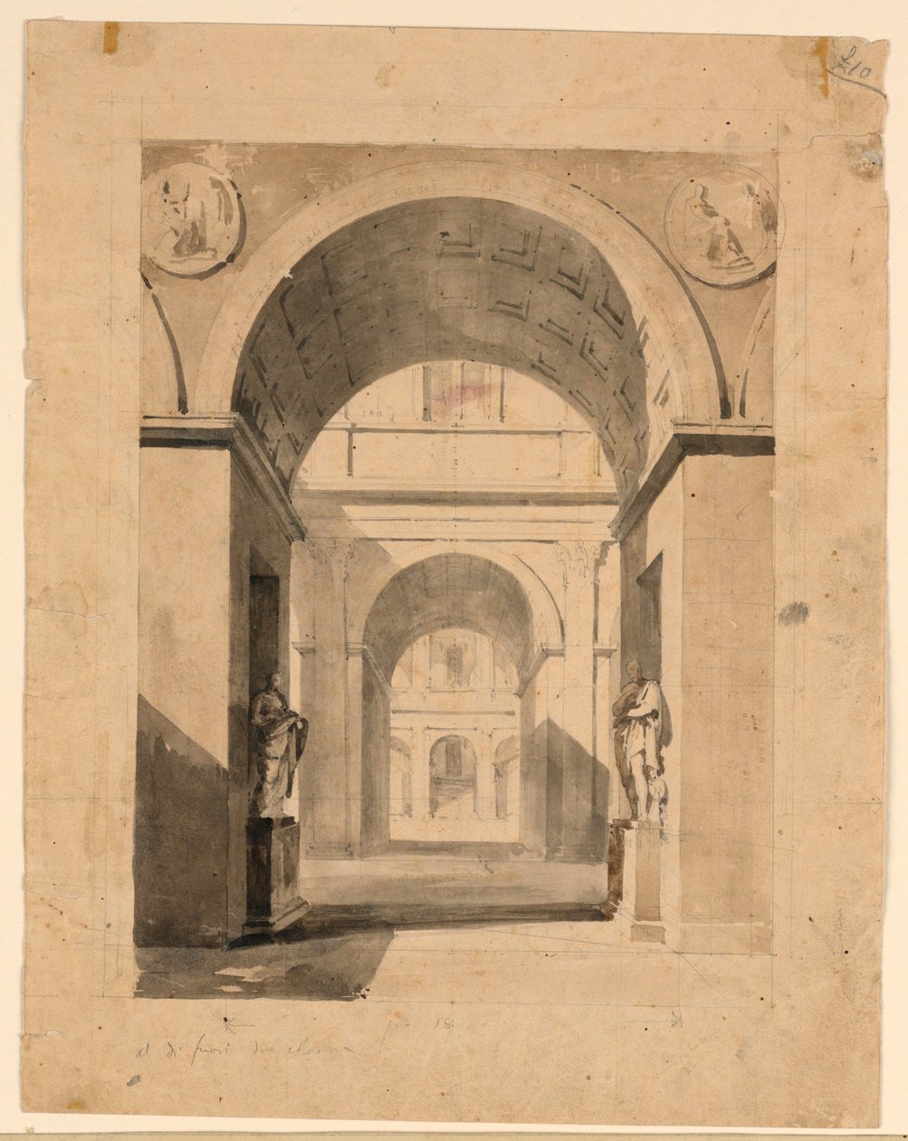 Scéna, Palácové nádvoří od Unknown artist