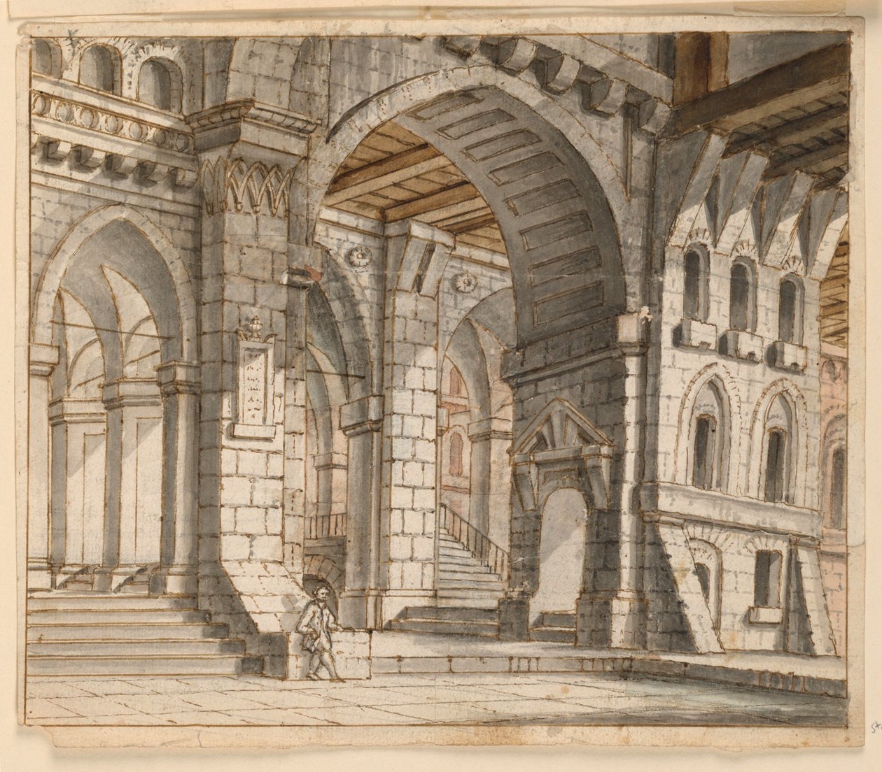 Scéna, interiér paláce od Unknown artist