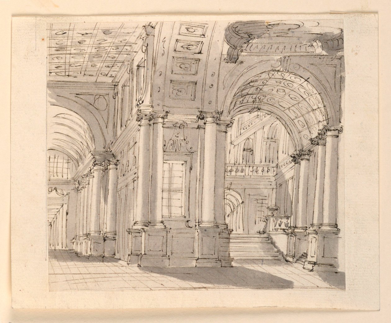 Scéna, interiér paláce od Unknown artist