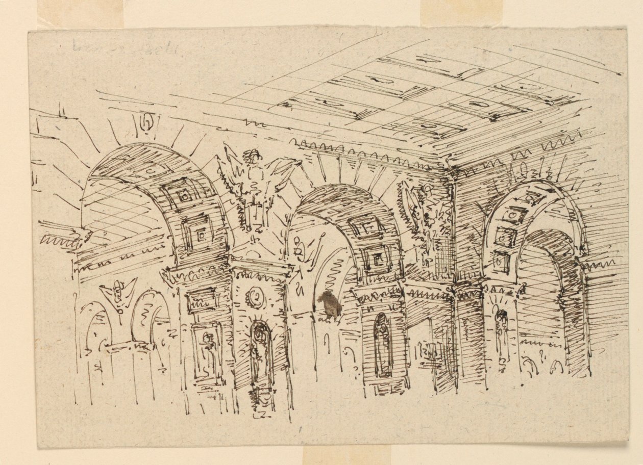 Scéna, interiér paláce od Unknown artist