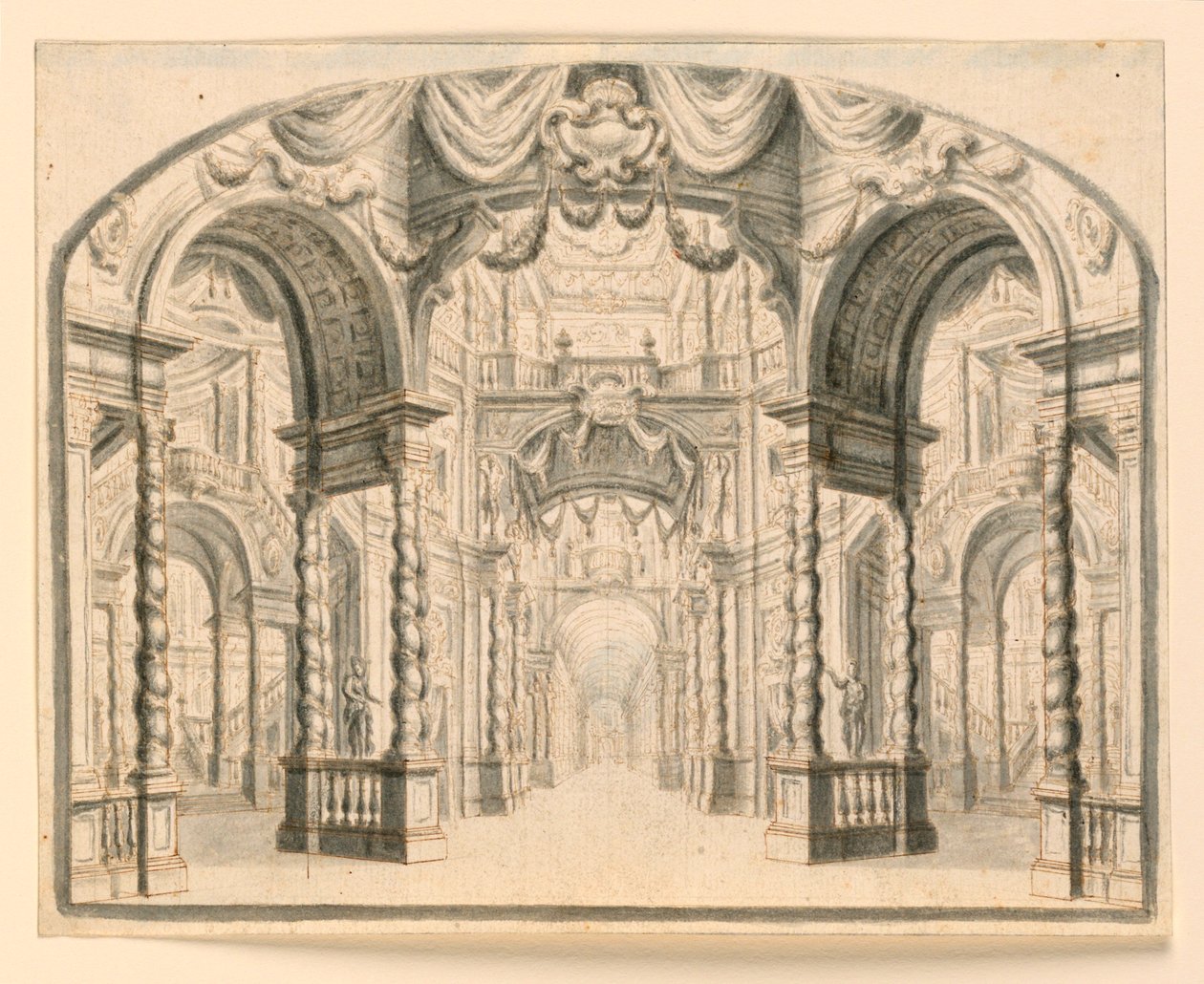 Scéna: Interiér paláce od Unknown artist