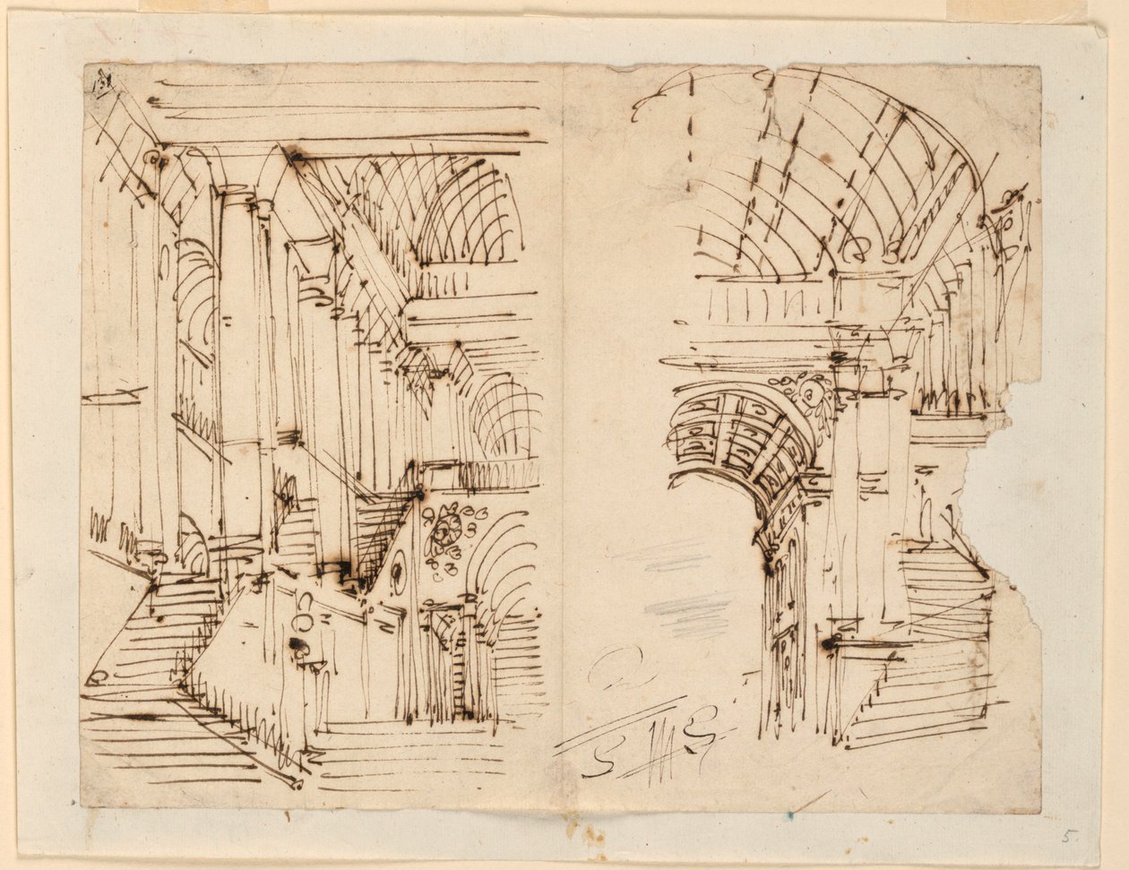 Scénografie, Schodiště od Unknown artist