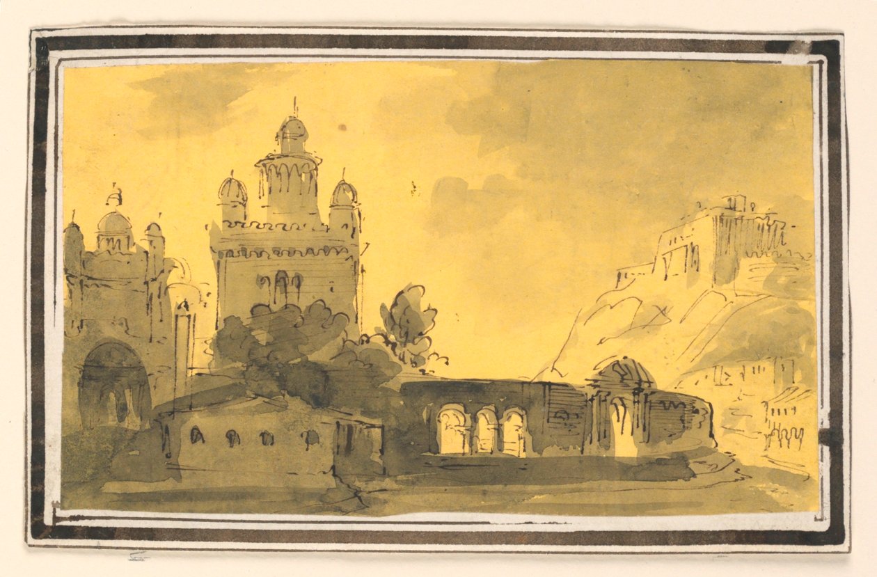 Scéna, město v krajině od Unknown artist
