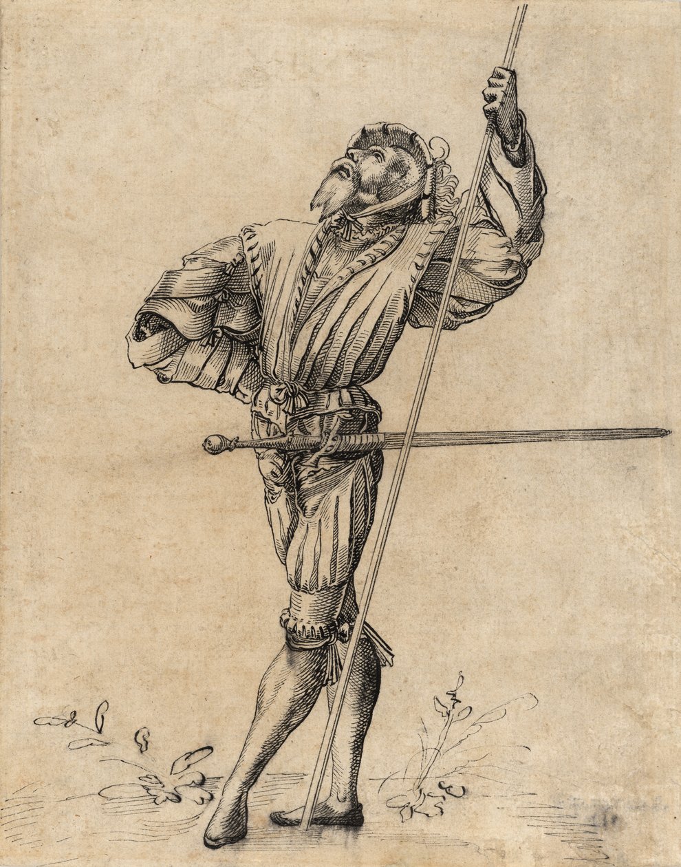 Stojící Landsknecht od Unknown artist