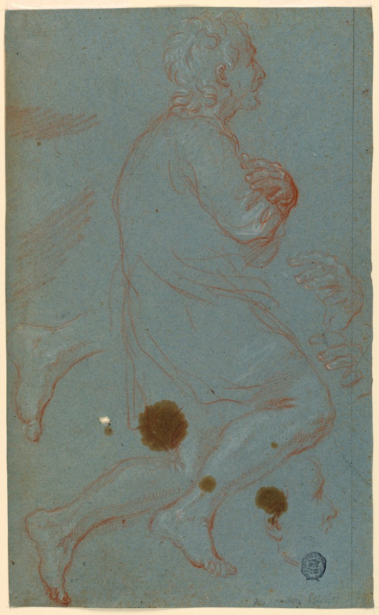 Studie pravděpodobně pro Klanění pastýřů od Unknown artist