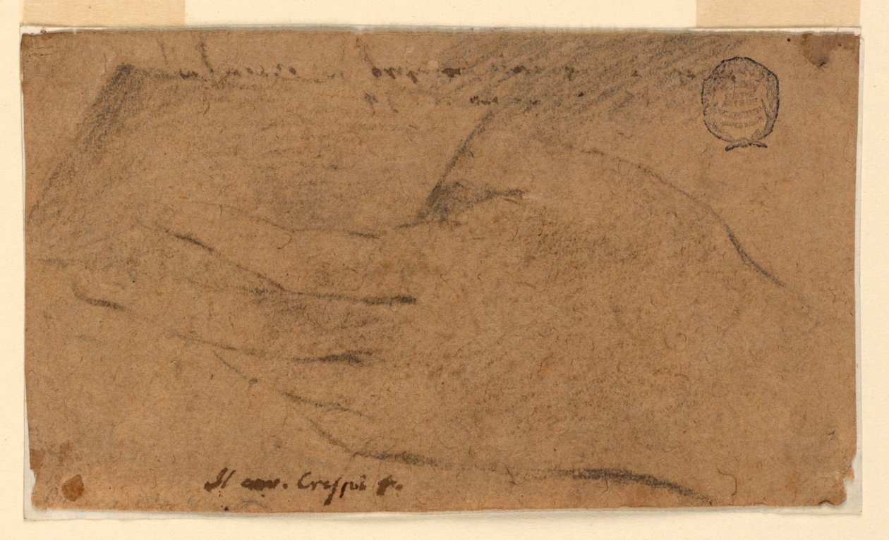 Studie: Levá ruka ženy držící list papíru od Unknown artist