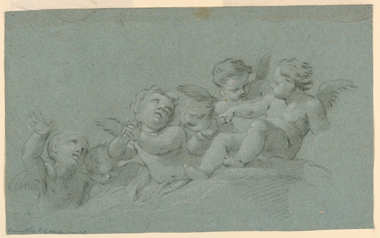 Studium andělů od Unknown artist